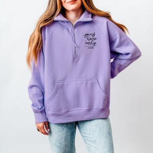 Simply Sage Market Going Home Early  Quarter Zip Fleece - 1 of 4