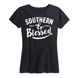 Women's - Country Casuals - Southern And Blessed Short Sleeve Graphic T-Shirt - 1 of 4