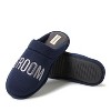 Dearfoams Men's Groom/Groomsmen Giftable Wedding Scuff Slipper - 2 of 4