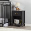 Max & Finn Monarch Hill Hawken Nightstand with Gold Feather Drawer Pull, Black - 3 of 4