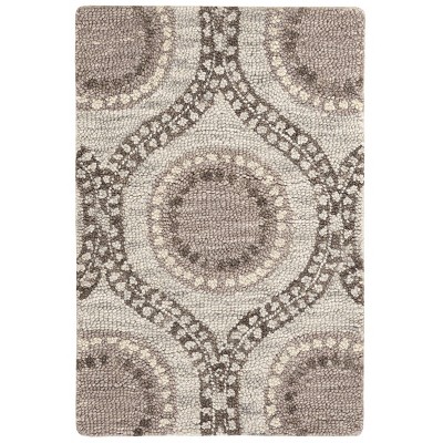 Home Conservatory Medallion Hand Tufted Wool Indoor Area Rug