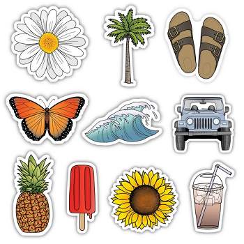 Big Moods Aesthetic Sticker Pack 10pc - Pink