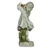 Roman 22" Girl with Watering Can Resin Outdoor Garden Statues Gray - 4 of 4
