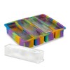 Host Ice Cube Tray, Makes Four 5-Inch Long Cubes, Durable Silicone Trays, Perfect for Water Bottles and Highball Glasses, Set of 1, Colored Marble - 4 of 4