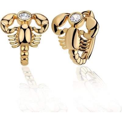Cubic Zirconia Huggie Earrings 14k Gold Plated Tiny Earrings Small Huggie Hoop Earrings Simple Lightweight Hoops Gift for Women