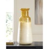 Signature Design by Ashley Wynburg 16.75" Glass Vase, White/Amber Ombre Finish - 2 of 4