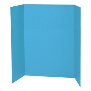 Pacon Presentation Board, Sky Blue, Single Wall, 48" x 36", 1 Board - 1 of 1