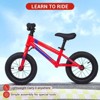 12" Balance Bike for Kids 3-5 Years, Toddler Bicycle Training with Adjustable Seat & Handlebar, Lightweight No Pedal Bike for Boys and Girls - 3 of 4