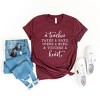 Simply Sage Market Women's A Teacher Touches A Heart Short Sleeve Graphic Tee - 3 of 3