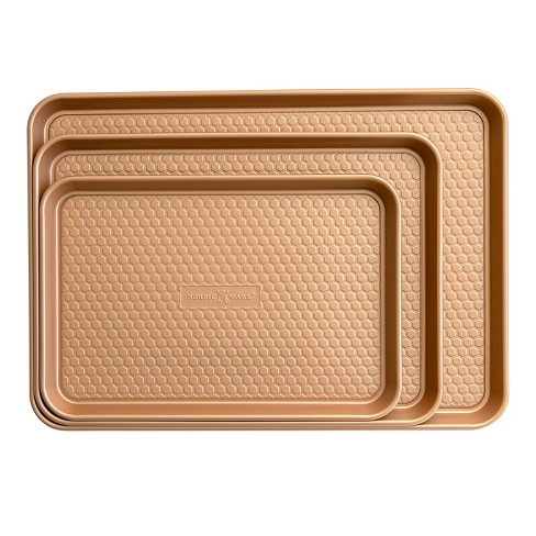 Nordic Ware 3 Pack Baking Sheet Set Copper