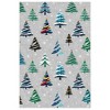 Christmas Area Rug, Xmas Tree Washable Soft Carpet with Non Slip Backing, Low Pile Stain Resistant Floor Mat for Living Room, Bedroom - 3 of 4