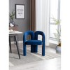 Vynxaria Contemporary Designed Velvet Fabric Upholstered Accent Chair for Living Room set of 2,Navy - 2 of 4