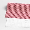 40" 220 sq ft Christmas Roll Wrap Red/White Diagonal Stripe - Wondershop™ - 3 of 3
