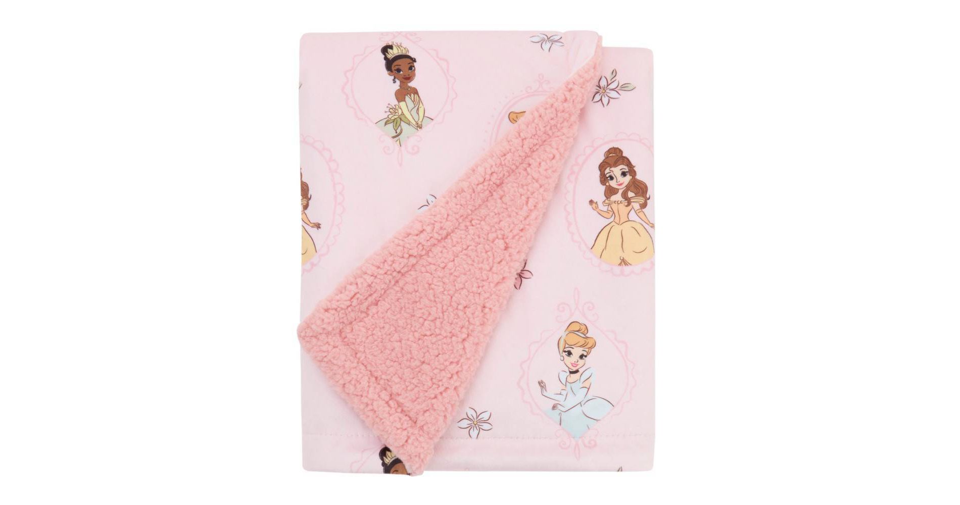 NoJo Disney Princess Dreams in Bloom Baby Blanket: Knitted, 30" x 40", Classic Patterns
