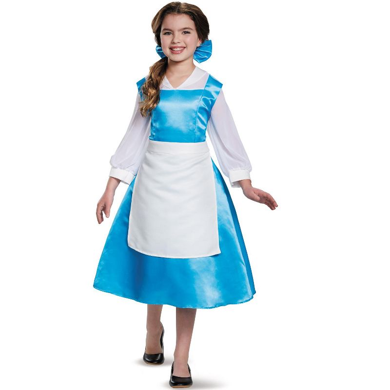 Disney Princess Belle Blue Dress Tween/Adult Costume, Tween Medium (7-8), 3 of 4