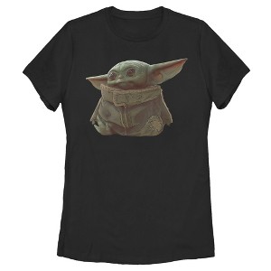 Women's Star Wars The Mandalorian The Child Portrait T-Shirt - 1 of 3