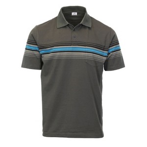 Gioberti Mens Multiple Stripe Polo Shirt - Short Sleeve Yarn Dye - 1 of 3