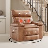 GustoWave Extra Wide Swivel Rocking Recliner Chair for Adults, Massage Recliner Sofa, Upholstered Glider Reclining Nursery Chair - 2 of 4