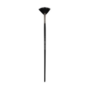 Black Swan Synthetic Red Sable Fan Paint Brushes -  Professional Quality Long Handle Paint Brushes for Oil, Heavy Body Media and Acrylic - Artists of - 1 of 4