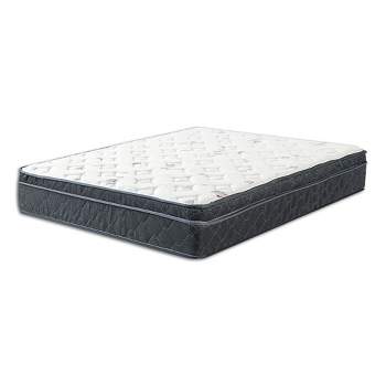 Continental Sleep, 12-Inch Medium Firm Euro Top Single Sided Hybrid Mattress, Compatible with Adjustable Bed