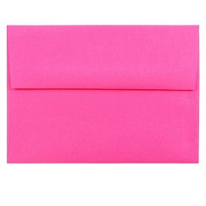 JAM PAPER #6 3/4 Business Premium Envelopes - 3 5/8 x 6 1/2 - Ultra Fuchsia Hot Pink - 50/Pack - 1 of 1