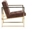 LeisureMod Lexington Modern Velvet Accent Chair with Gold Base for Living Room, Bedroom, or Lounge - 4 of 4