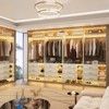 Aheaplus 30'' Freestanding Closet Organizer with Hanging Rods and Drawers, Closet System with Storage Shelves - 3 of 4