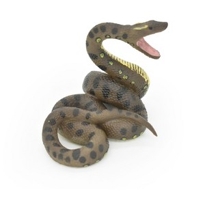 Collectible Wildlife Gifts | Python Snake Toy, Reptile,  Realistic Rubber Figure, Model, Animal, Hand Painted Figurines,      4"     CH079 BB82 - 1 of 4