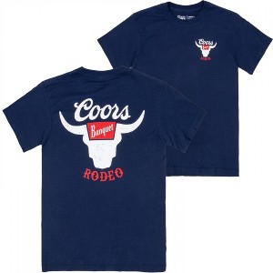 Mens Coors Banquet Rodeo Navy Blue Colorway T-Shirt - 1 of 4