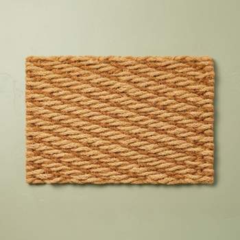 Chunky Twisted Rope Handwoven Coir Doormat Natural/Brown - Hearth & Hand™ with Magnolia