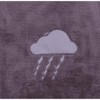 Bacati - Clouds Grey Embroidered Blanket - 4 of 4