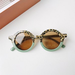 MyKids-Usa Girls Color Patchwork Design Round Frame Sunglasses - 1 of 3