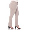 Rekucci Curvy Woman  Straight Leg Pants with Stretch Waist and Pockets - 2 of 3