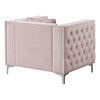 Upholstered Contemporary Accent Chair with Track Arms, Sturdy Construction and Quick Assembly - 3 of 4