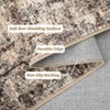 Soft Boho Vintage Low Pile Washable Large Indoor Area Rug for Living Room Bedroom Dining Room - 4 of 4