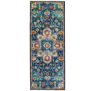 Homefires Sultan Indoor Runner Rug – Ornamental Traditional Pattern in 20" x 54", Ideal for Entryways and Hallways - 1 of 3