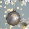 TopComfy Decorative Object Glass Christmas Ball Ornaments Glitter Painted Set for Holiday Decor, Silver, 3.9"*3.9"*3.9" - 3 of 4