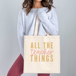 Simply Sage Market All The Teacher Things Canvas Tote - 1 of 4