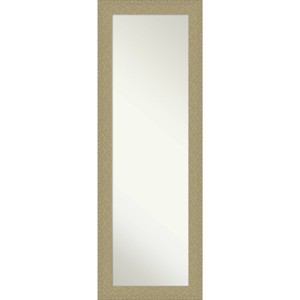 18" x 52" Non-Beveled Mosaic Gold Full Length on The Door Mirror - Amanti Art: Hangable, Polystyrene Frame - 1 of 4