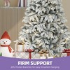 6ft/7.5ft Prelit Snow Flocked Artificia Christmas Tree with 1225/1687 Branch Tips and 260/330 Lights - 4 of 4