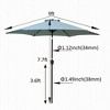 Gulches Frosty Green 108 Inch Patio Umbrella with Tilt and Crank System - 4 of 4