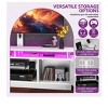 TV Stand for 75/70/65 inch TV with Mount & Power Outlet, Modern LED Entertainment Center with Storage for Living Room - 4 of 4