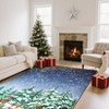 Christmas Rug Washable Rugs for Living Room Bedroom Xmas Trees Santa Claus Decorative Floor Carpet Low Pile Non Slip Soft Xmas Rugs - 4 of 4