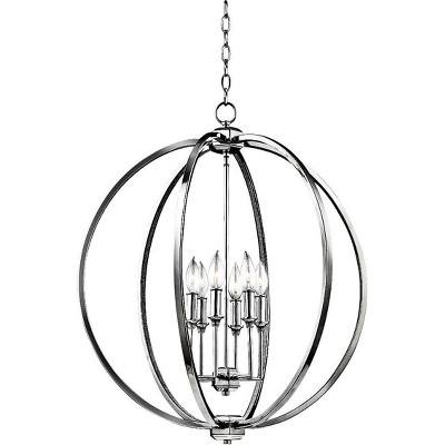 Generation Lighting Corrine 24 1/2" Wide Polished Nickel Orb Pendant