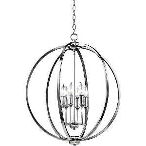Generation Lighting Corrine 24 1/2" Wide Polished Nickel Orb Pendant - 1 of 2