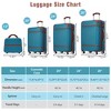 20"/24"/28" Hardshell Luggage, Lightweight Spinner Suitcase with TSA Lock, with/without Cosmetic Case 4M -ModernLuxe - 3 of 4