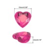 Unique Bargains Acrylic Flat Back Heart Face Painting Jewelry Rhinestone 60 Pcs - 2 of 4