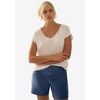 ellos Women's Plus Size Stretch 5-Pocket Shorts - 4 of 4