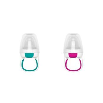 OXO TOT Silicone Self Feeder - 2pk - Pink/Teal