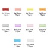 Unique Bargains 6x12mm Bamboo Shape Glass Beads for Bracelets for Bracelet Making DIY Crafts Assorted Color 150Pcs - 2 of 4